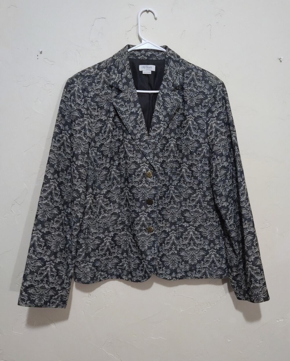 City Blues by Koret Tapestry Blazer Jacket